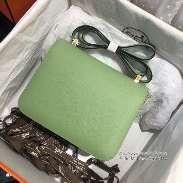 Hermes空姐包 愛馬仕Constance方胖子半手工 Epsom掌紋小牛進口皮 Hermes單肩斜挎包  tdh2112